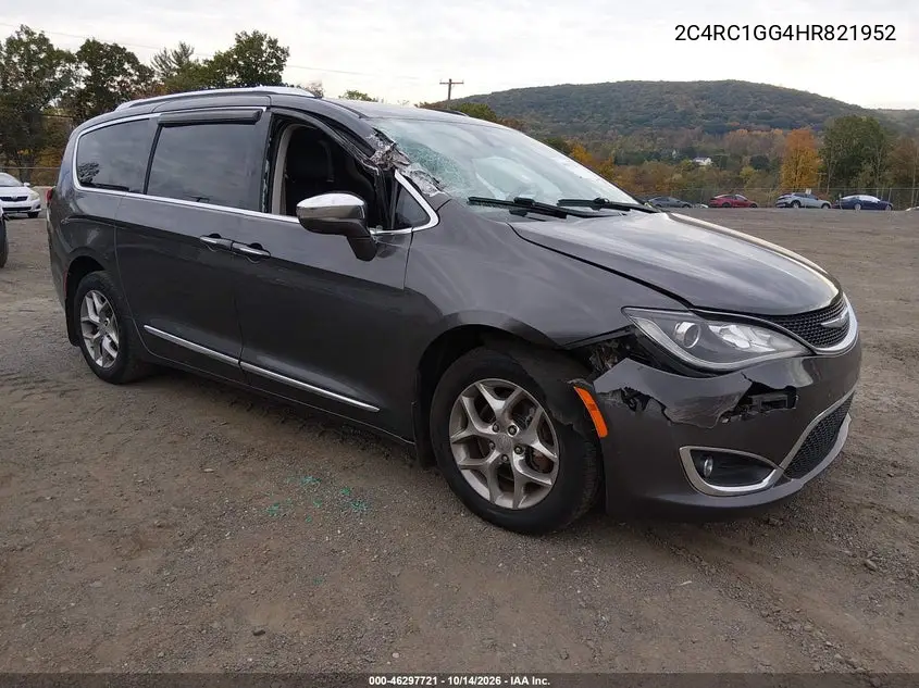 CHRYSLER PACIFICA 2017, VIN 2C4RC1GG4HR821952