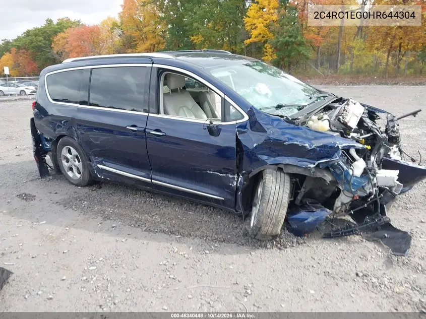 CHRYSLER PACIFICA 2017, VIN 2C4RC1EG0HR644304