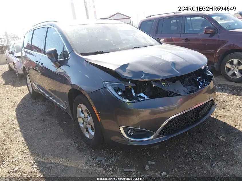 CHRYSLER PACIFICA 2017, VIN 2C4RC1EG2HR594649