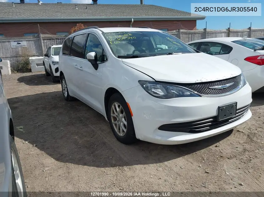 CHRYSLER PACIFICA 2018, VIN 2C4RC1DG6JR305540