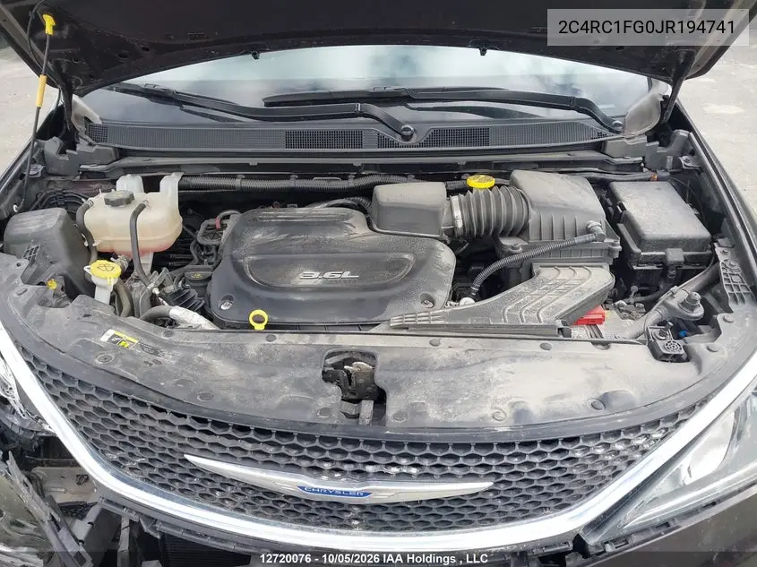 2018 CHRYSLER PACIFICA VIN 2C4RC1FG0JR194741 — фото 10