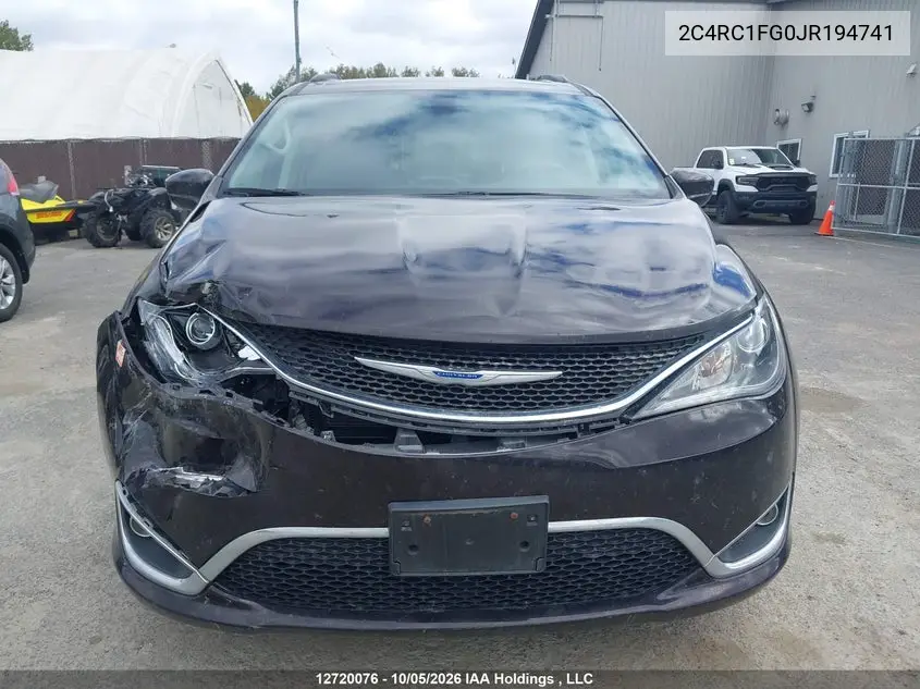2018 CHRYSLER PACIFICA VIN 2C4RC1FG0JR194741 — фото 12