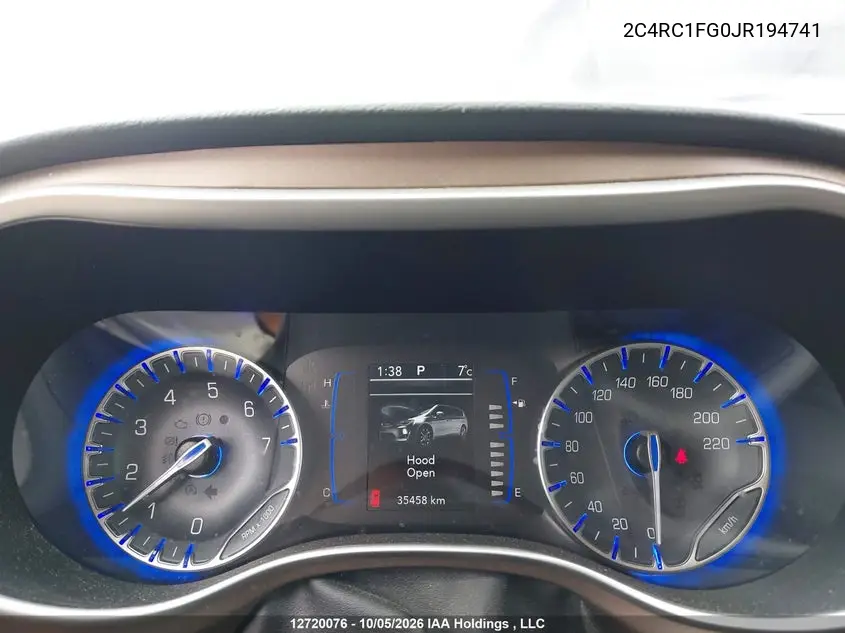 2018 CHRYSLER PACIFICA VIN 2C4RC1FG0JR194741 — фото 7