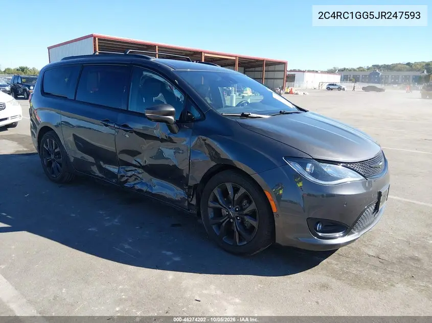 CHRYSLER PACIFICA 2018, VIN 2C4RC1GG5JR247593