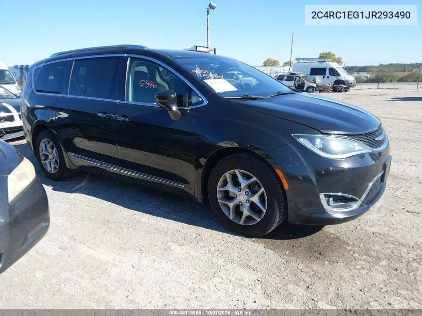 CHRYSLER PACIFICA 2018, VIN 2C4RC1EG1JR293490