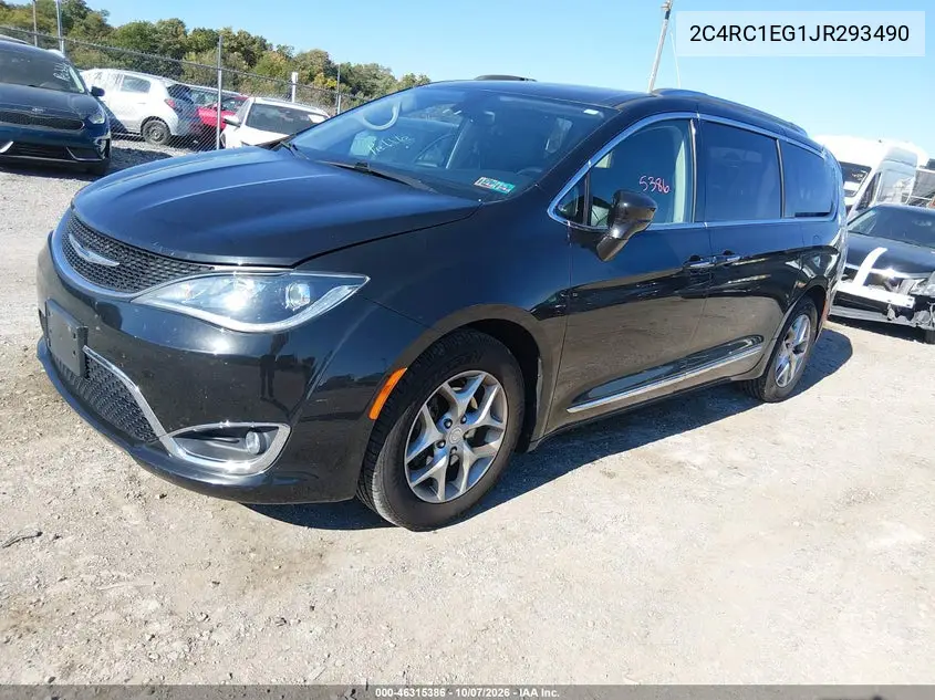 2018 CHRYSLER PACIFICA VIN 2C4RC1EG1JR293490 — фото 2