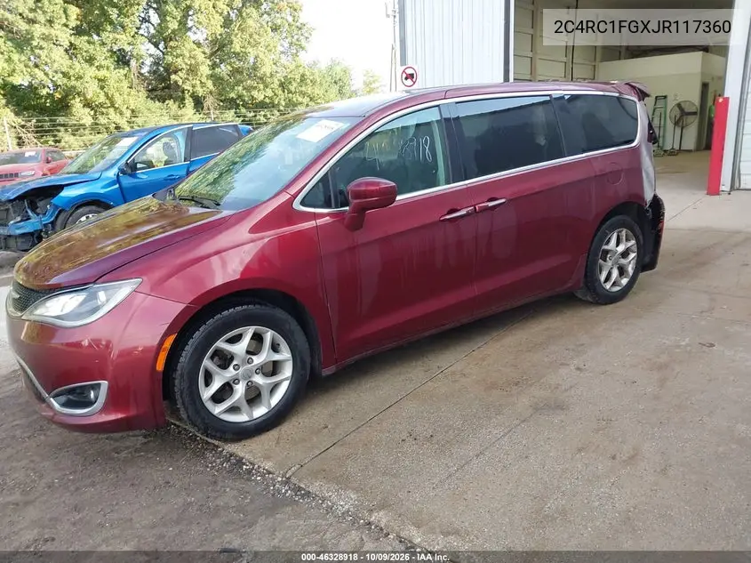 2018 CHRYSLER PACIFICA VIN 2C4RC1FGXJR117360 — фото 2