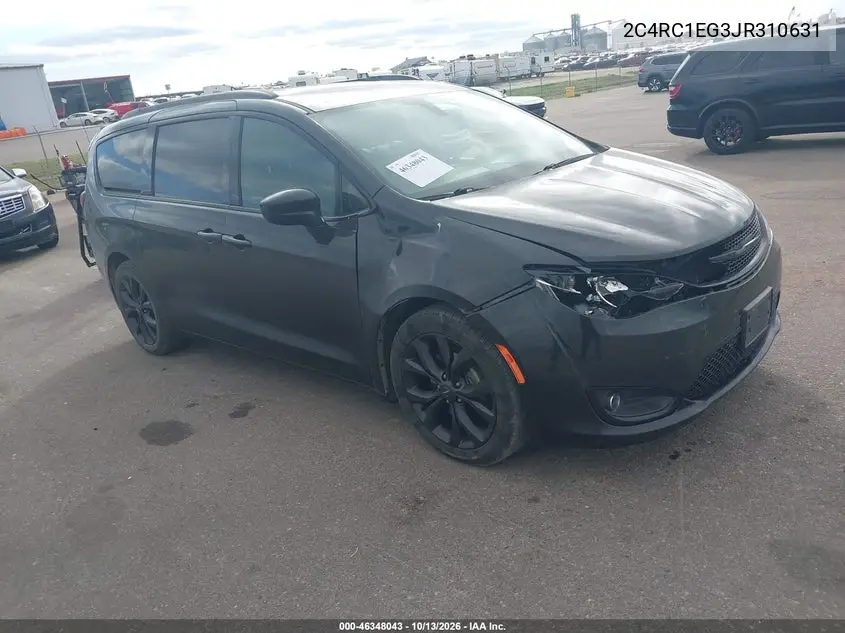 CHRYSLER PACIFICA 2018, VIN 2C4RC1EG3JR310631
