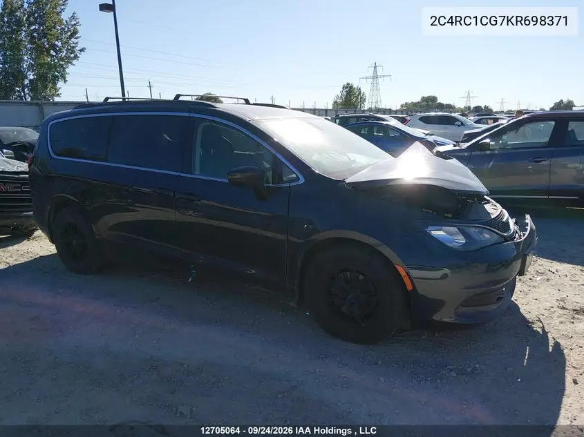 CHRYSLER PACIFICA 2019, VIN 2C4RC1CG7KR698371