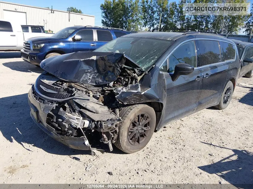 2019 CHRYSLER PACIFICA VIN 2C4RC1CG7KR698371 — фото 2