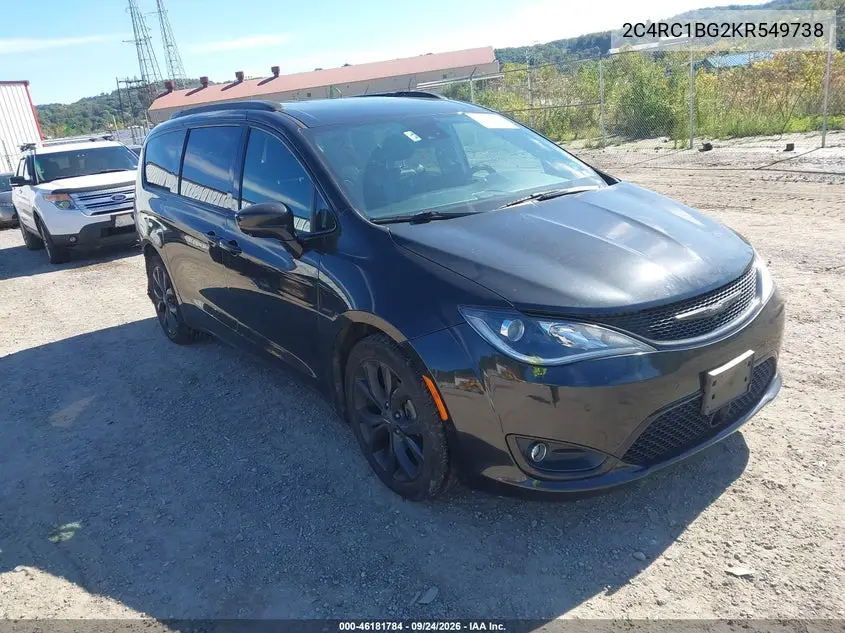 CHRYSLER PACIFICA 2019, VIN 2C4RC1BG2KR549738