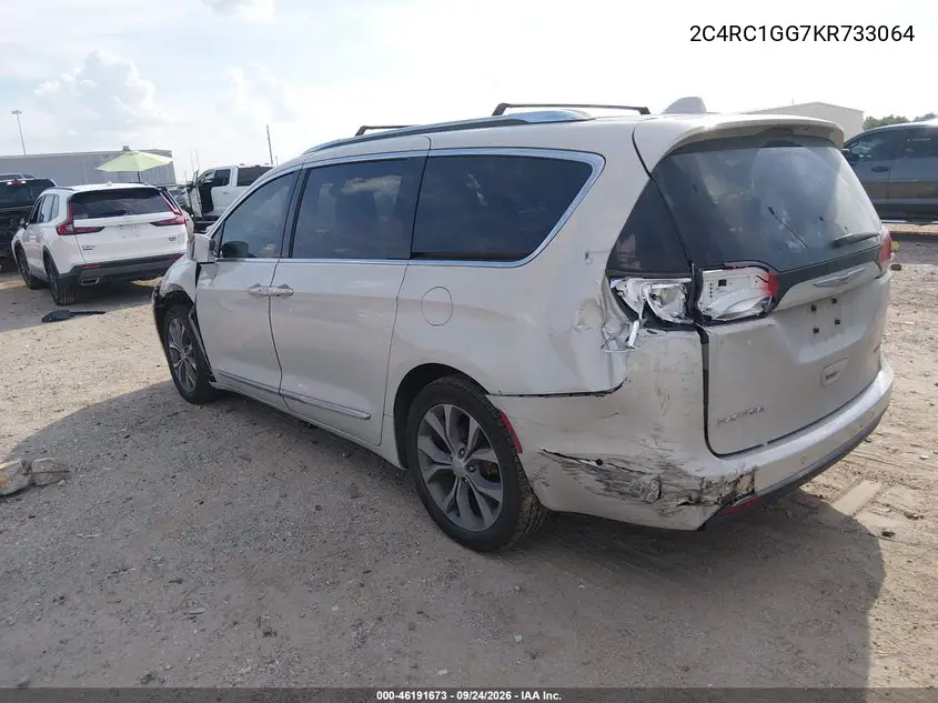 2019 CHRYSLER PACIFICA VIN 2C4RC1GG7KR733064 — фото 3