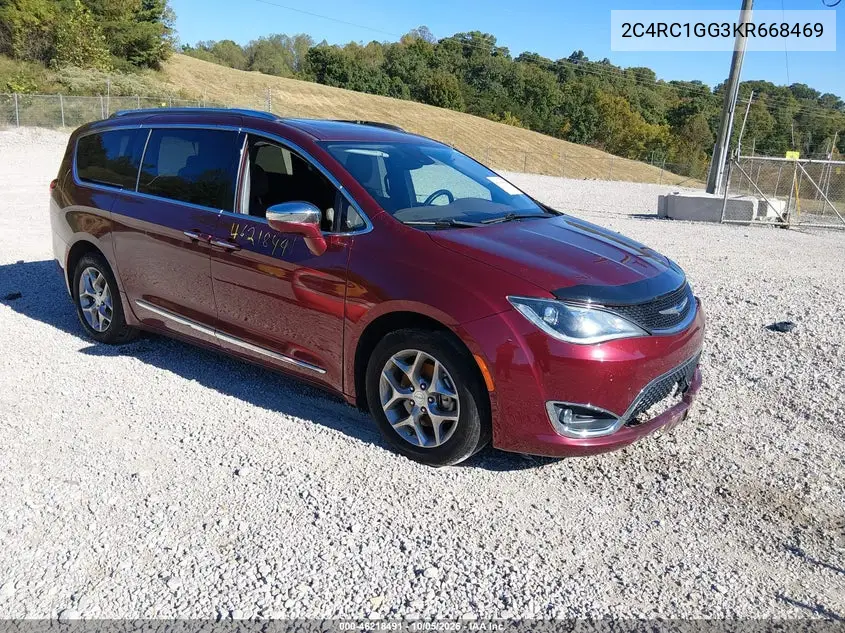 CHRYSLER PACIFICA 2019, VIN 2C4RC1GG3KR668469
