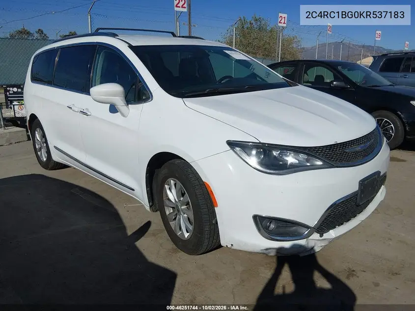 CHRYSLER PACIFICA 2019, VIN 2C4RC1BG0KR537183