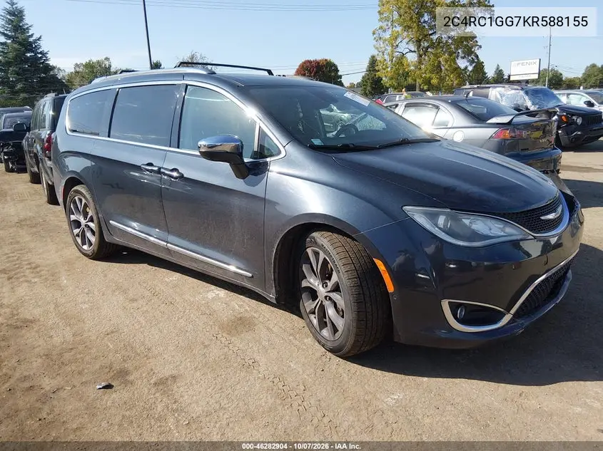 CHRYSLER PACIFICA 2019, VIN 2C4RC1GG7KR588155