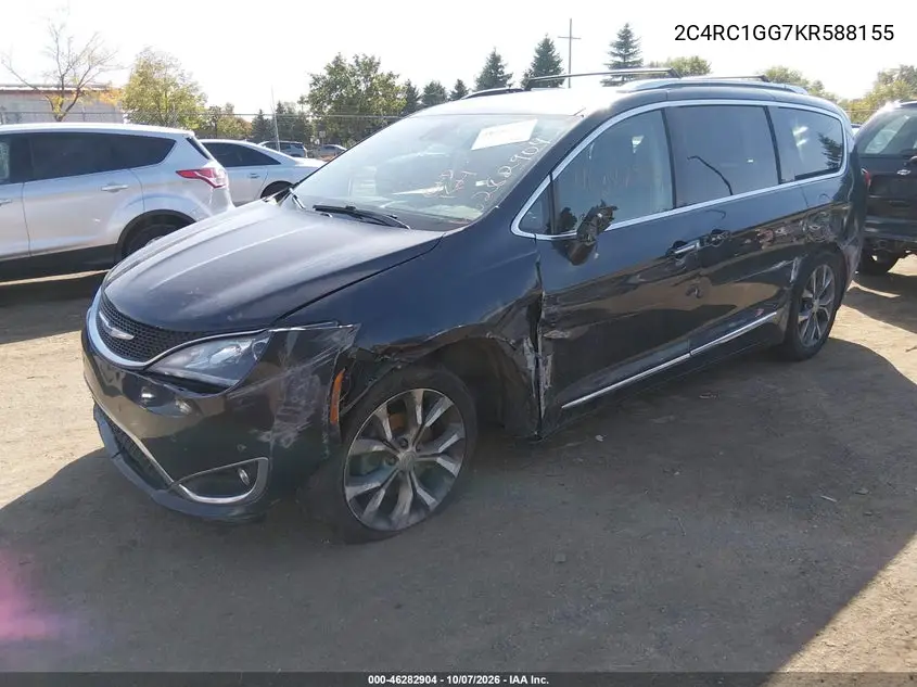 2019 CHRYSLER PACIFICA VIN 2C4RC1GG7KR588155 — фото 2