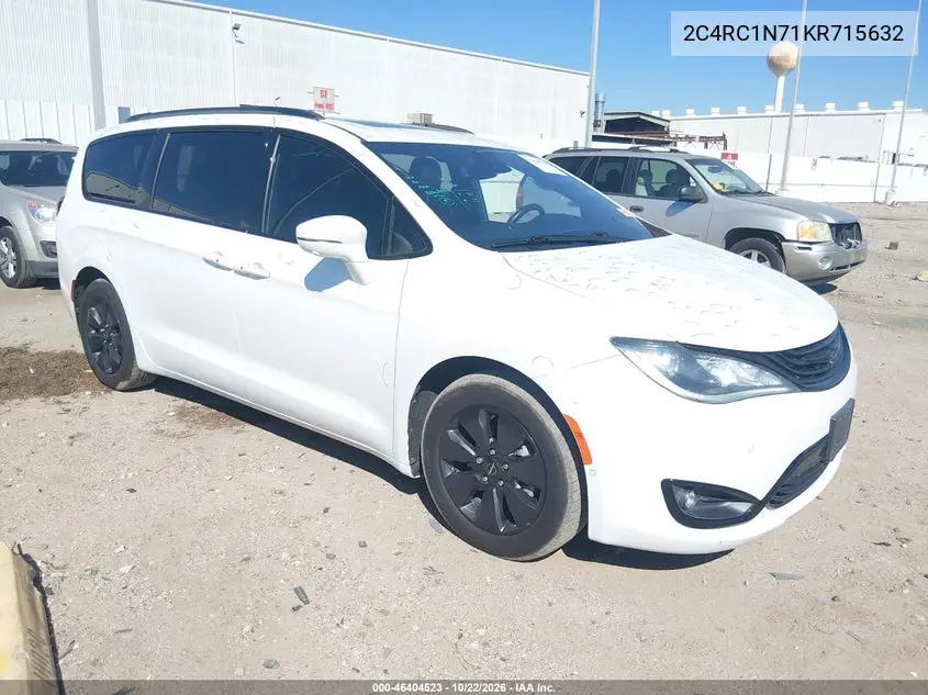 CHRYSLER PACIFICA 2019, VIN 2C4RC1N71KR715632