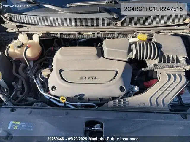 2020 CHRYSLER PACIFICA VIN 2C4RC1FG1LR247515 — фото 10