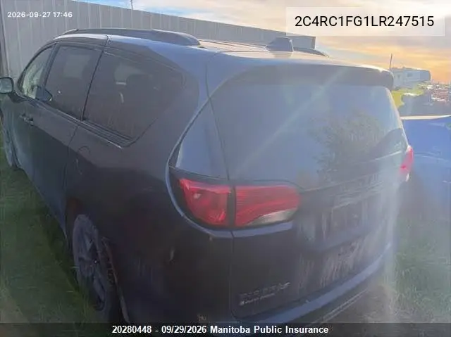 2020 CHRYSLER PACIFICA VIN 2C4RC1FG1LR247515 — фото 3