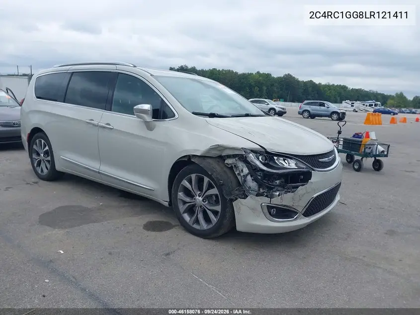 CHRYSLER PACIFICA 2020, VIN 2C4RC1GG8LR121411