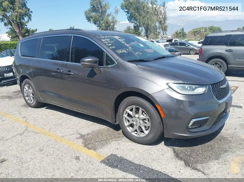 CHRYSLER PACIFICA 2021, VIN 2C4RC1FG7MR521544