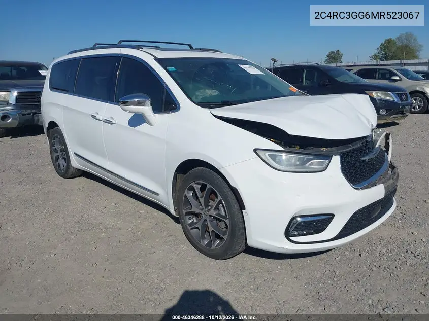 CHRYSLER PACIFICA 2021, VIN 2C4RC3GG6MR523067