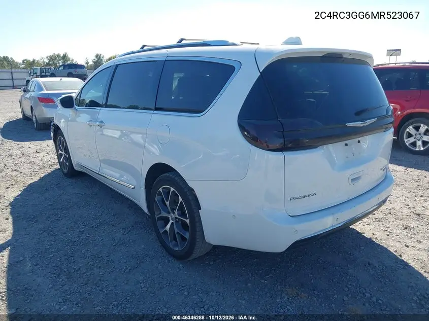 2021 CHRYSLER PACIFICA VIN 2C4RC3GG6MR523067 — фото 3