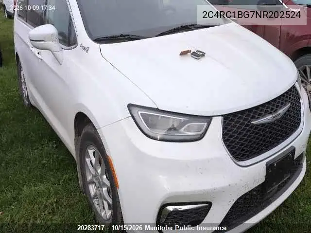 CHRYSLER PACIFICA 2022, VIN 2C4RC1BG7NR202524