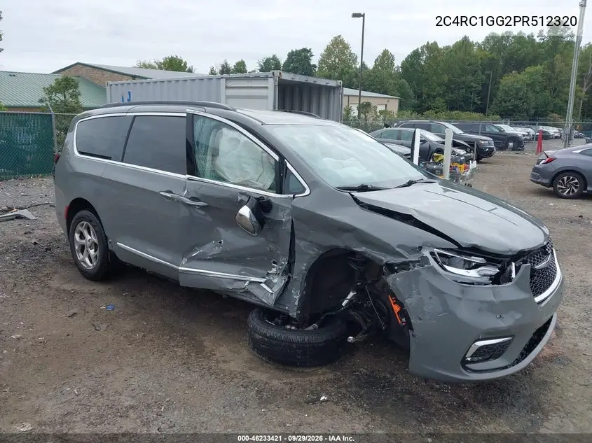 CHRYSLER PACIFICA 2023, VIN 2C4RC1GG2PR512320