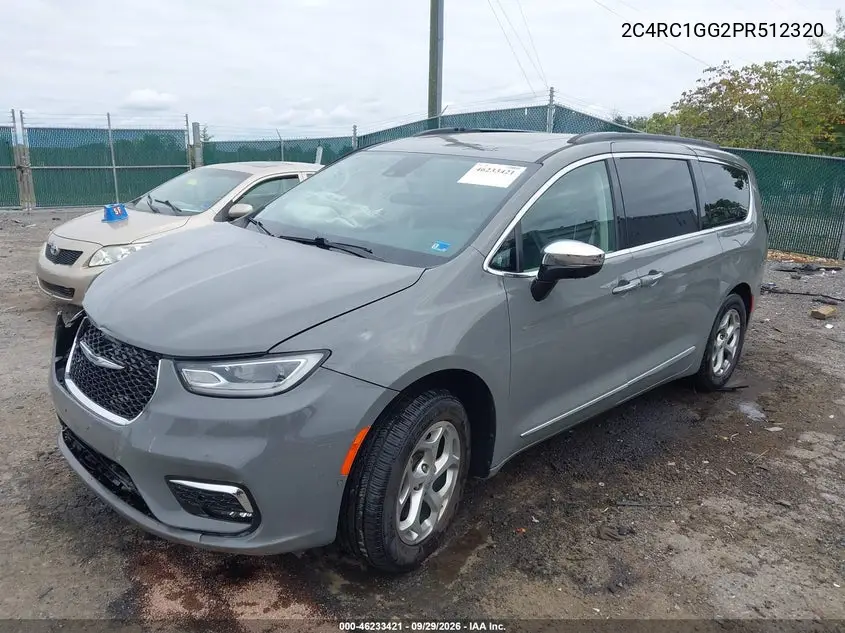 2023 CHRYSLER PACIFICA VIN 2C4RC1GG2PR512320 — фото 2