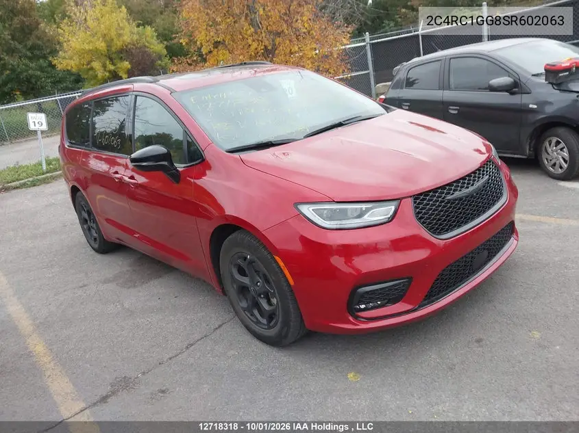 CHRYSLER PACIFICA 2025, VIN 2C4RC1GG8SR602063