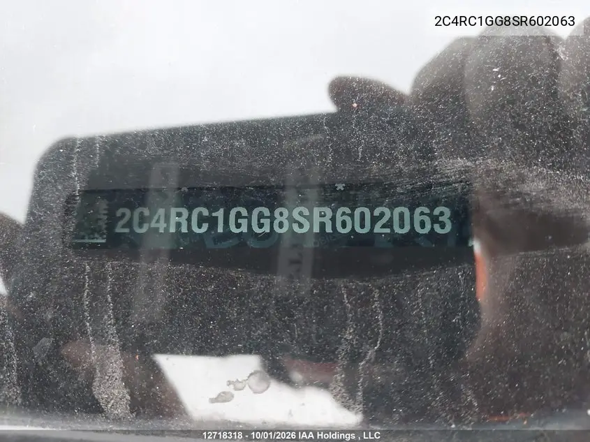 2025 CHRYSLER PACIFICA VIN 2C4RC1GG8SR602063 — фото 9