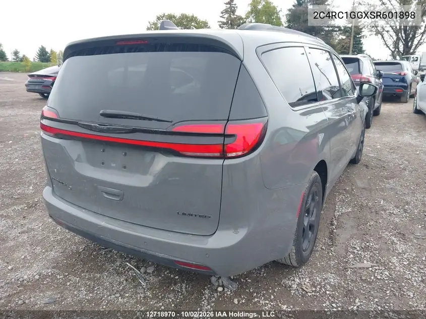 2025 CHRYSLER PACIFICA VIN 2C4RC1GGXSR601898 — фото 4