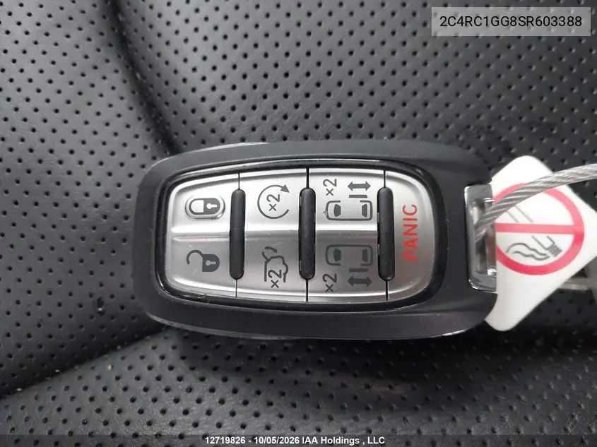 2025 CHRYSLER PACIFICA VIN 2C4RC1GG8SR603388 — фото 11