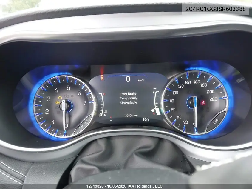 2025 CHRYSLER PACIFICA VIN 2C4RC1GG8SR603388 — фото 7