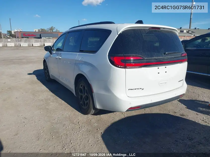 2025 CHRYSLER PACIFICA VIN 2C4RC1GG7SR601731 — фото 3