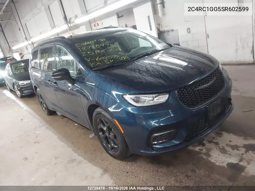 CHRYSLER PACIFICA 2025, VIN 2C4RC1GG5SR602599