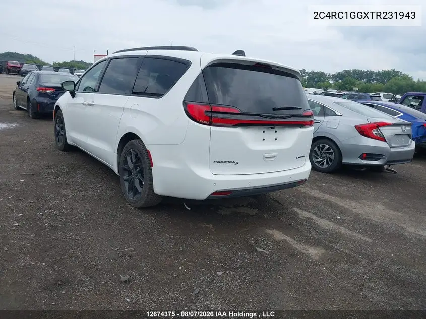 2026 CHRYSLER PACIFICA VIN 2C4RC1GGXTR231943 — фото 3