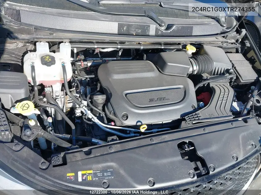 2026 CHRYSLER PACIFICA VIN 2C4RC1GGXTR274355 — фото 10