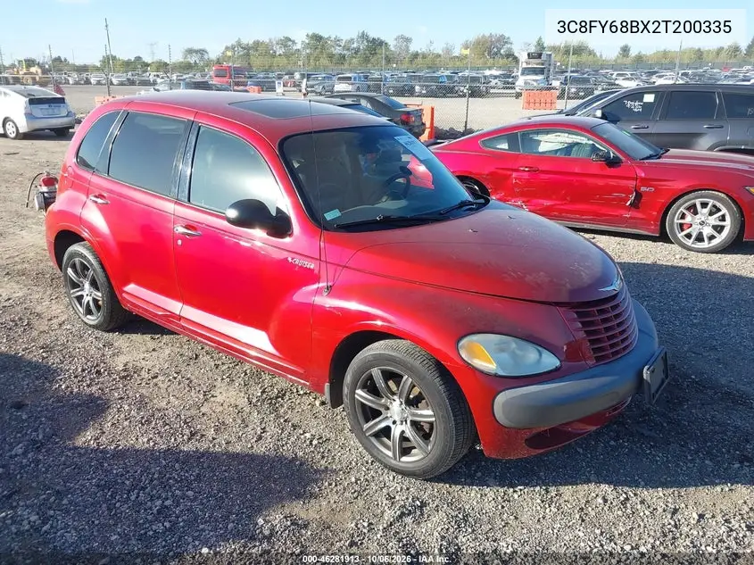 CHRYSLER PT CRUISER 2002, VIN 3C8FY68BX2T200335