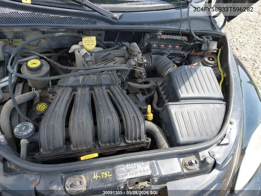 2003 CHRYSLER PT CRUISER VIN 3C4FY58B33T596282 — фото 10