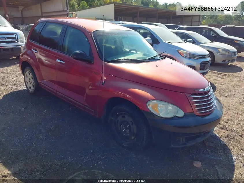 CHRYSLER PT CRUISER 2006, VIN 3A4FY58B66T324212