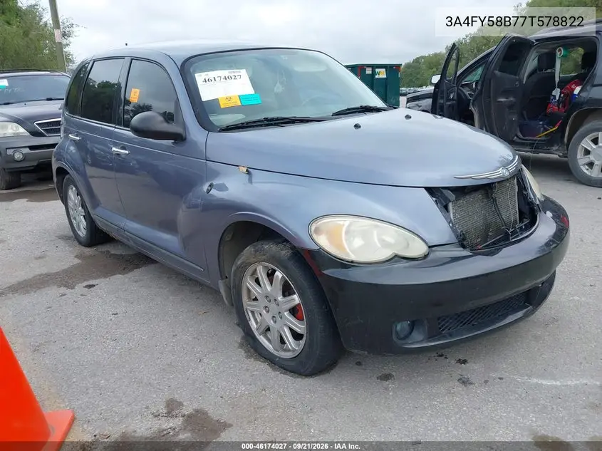 CHRYSLER PT CRUISER 2007, VIN 3A4FY58B77T578822