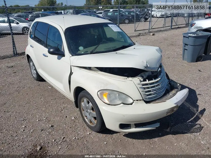 CHRYSLER PT CRUISER 2007, VIN 3A4FY58B67T615858