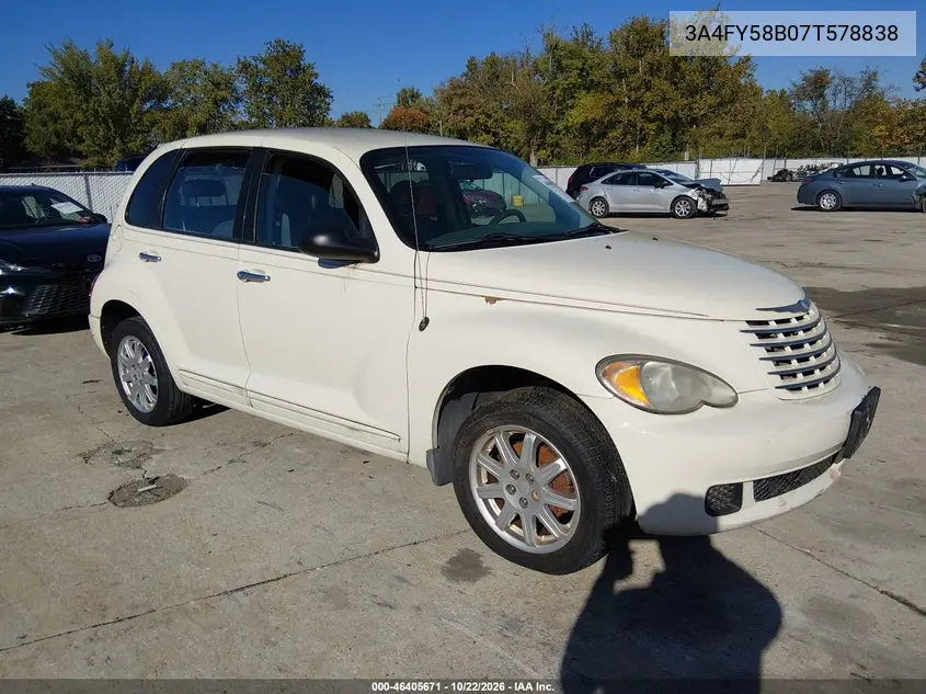 CHRYSLER PT CRUISER 2007, VIN 3A4FY58B07T578838