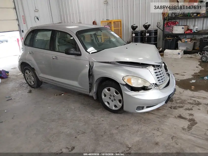 CHRYSLER PT CRUISER 2008, VIN 3A8FY48B18T147631