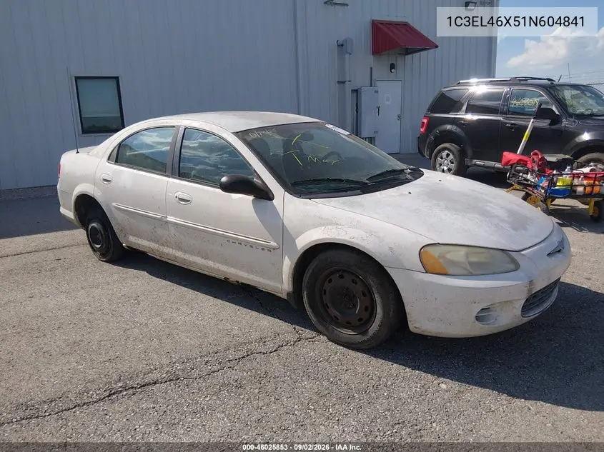 CHRYSLER SEBRING 2001, VIN 1C3EL46X51N604841