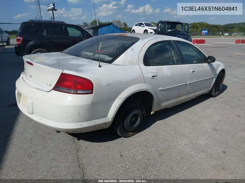 2001 CHRYSLER SEBRING VIN 1C3EL46X51N604841 — фото 4