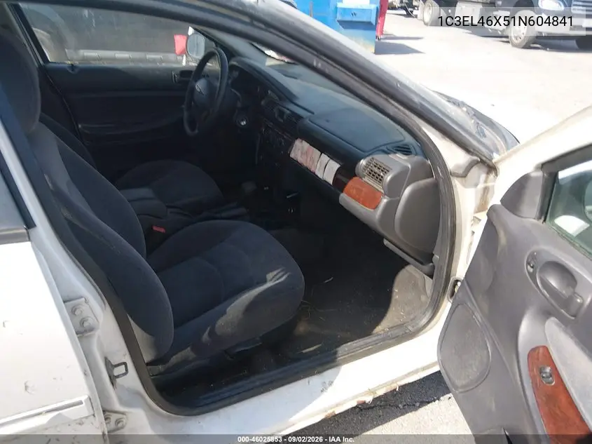 2001 CHRYSLER SEBRING VIN 1C3EL46X51N604841 — фото 5