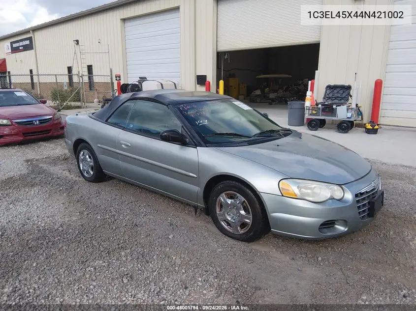 CHRYSLER SEBRING 2004, VIN 1C3EL45X44N421002